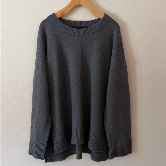 Jenni Kayne Boyfriend Cashmere Sweater in Storm Size M - Picture 4 of 7